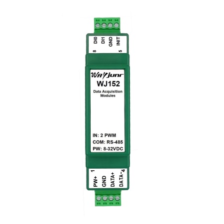 兩路PWM占空比信號轉(zhuǎn)RS485，Modbus RTU模塊 WJ152