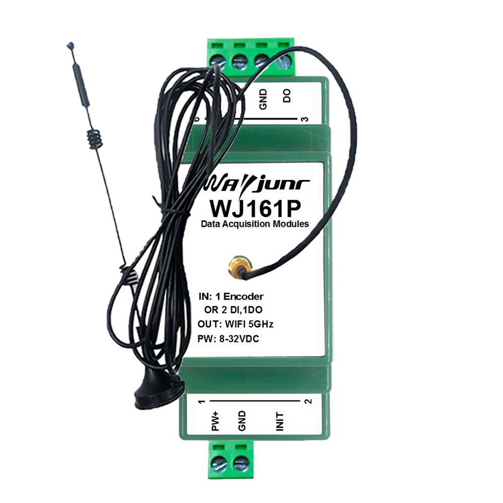 1路編碼器或2路DI脈沖計數器, Modbus和MQTT, 2.4G和5G雙頻WiFi  WJ161P
